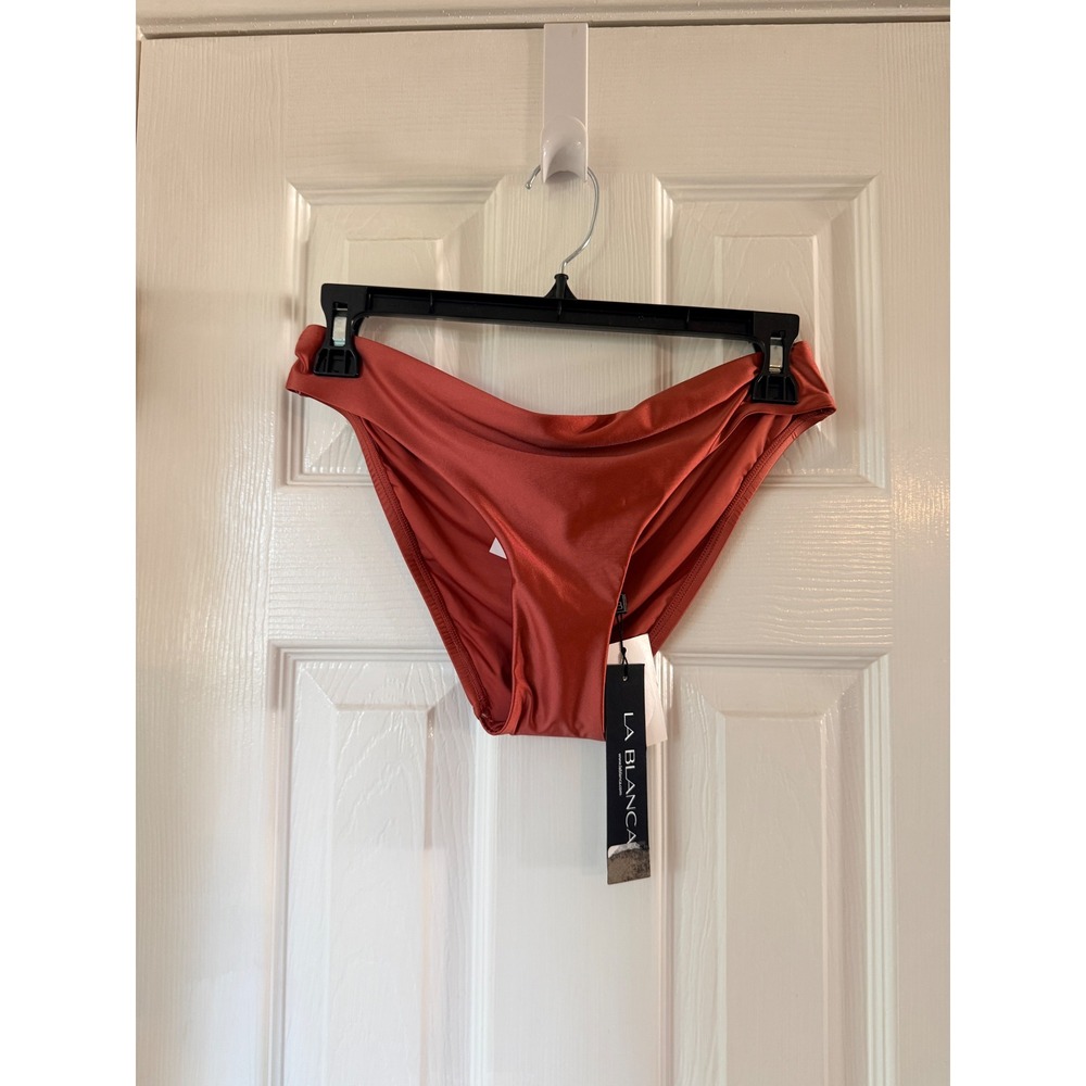 La Blanca Earth Hipster Bikini Bottoms Sienna Orange LB5RR93-SEN Size 4 NEW